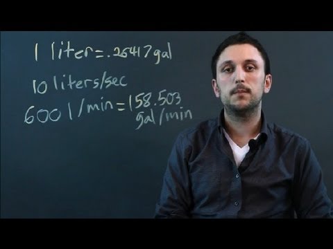 How to Convert l/s to gpm : Math Conversions