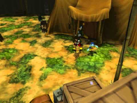 Kingdom Hearts, English cutscene: 73 - Heartless Surround Gorilla - HD 720p