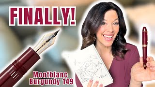 The Montblanc 149 is finally available in Burgundy! Hooray!