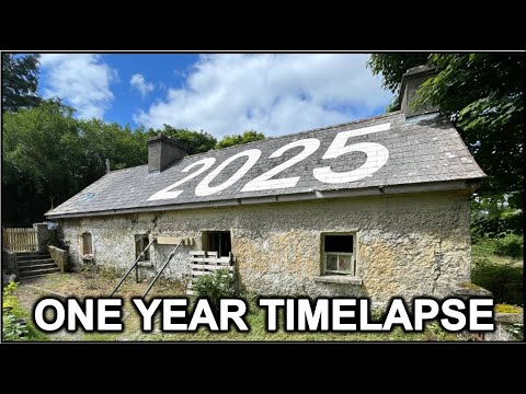 ONE YEAR TIMELAPSE | Our First Year on an off-grid Irish homestead