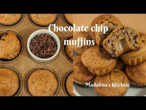 Chocolate chip muffins// VEGAN// Oil free// Sugar free