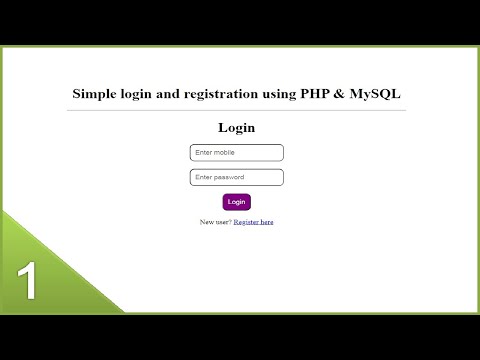 How to create login system in PHP and MySQL | How to make login system in PHP and MySQL | Part 1