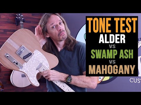 Alder vs Swamp Ash vs Mahogany - Guitar Body Wood Tone Test