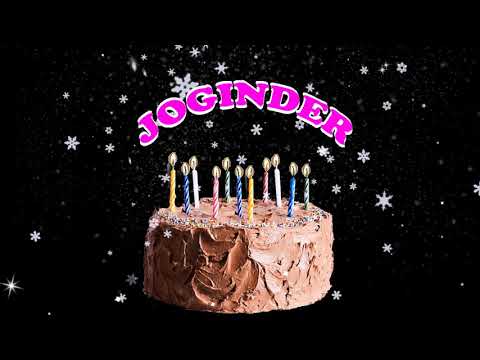 JOGINDER HAPPY BIRTHDAY TO YOU