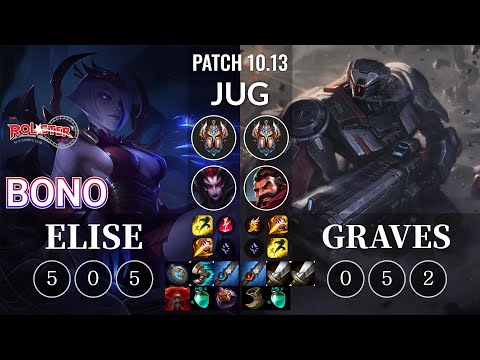 KT Bono Elise vs Graves Jungle - KR Patch 10.13