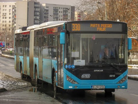 Cab View : Linia 330 : Piața Presei - Faur Poarta 4