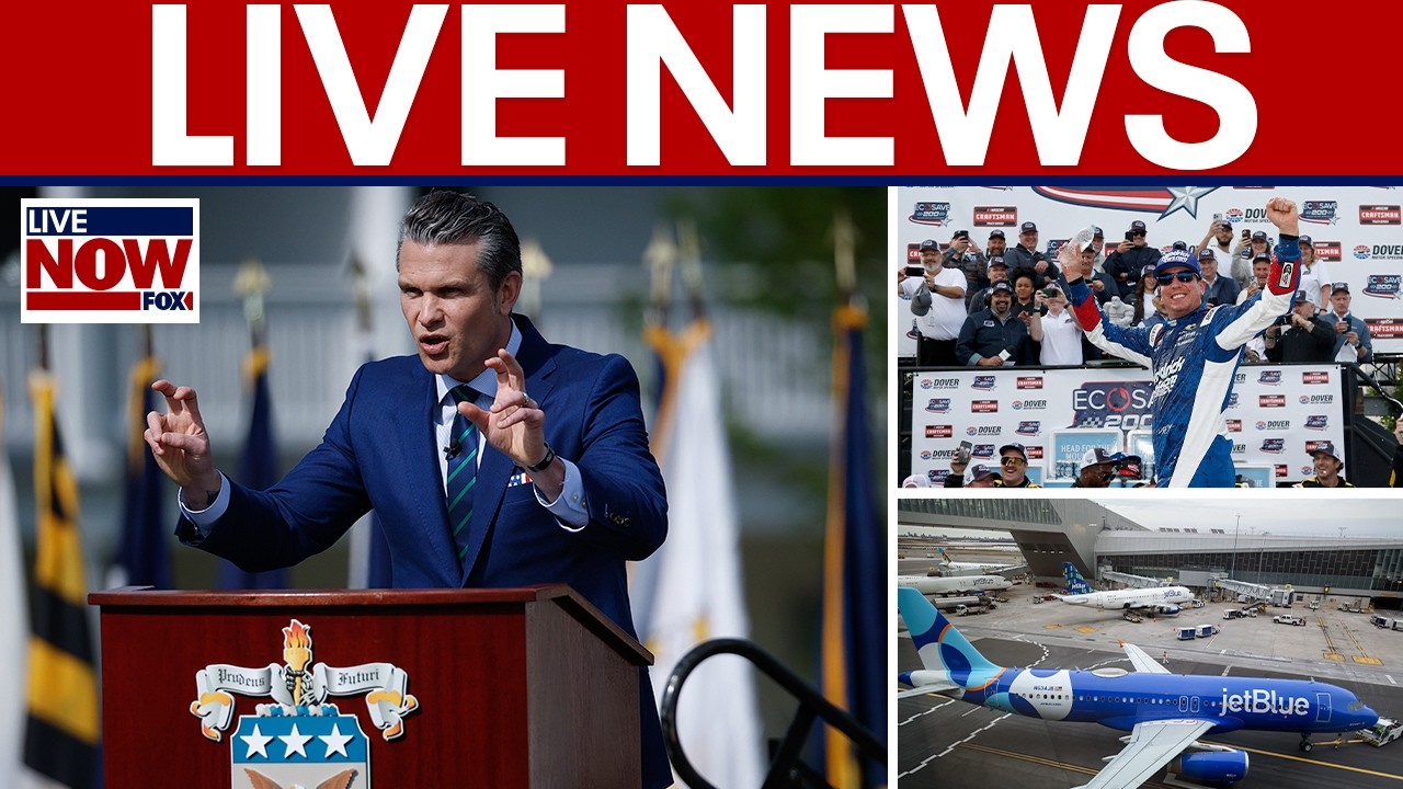 LIVE: Hegseth US Army commencement 10AM ET, Memorial Day travel, Kyle Busch latest, Iran war & more
