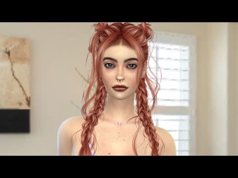 sims4 high detail download dyed-hair female Louise Barbier by Bonita100 Cas Video Preview