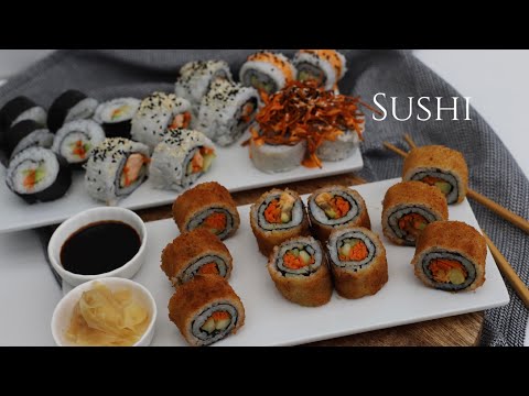 Make your own sushi easily | Maki Sushi / Inside-Out, Crispy & Crunchy Sushi | Suşi Tarifi