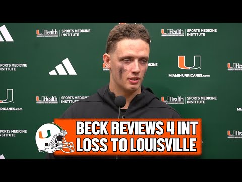Carson Beck on #2 Miami's Loss to Louisville | Postgame Press Conference