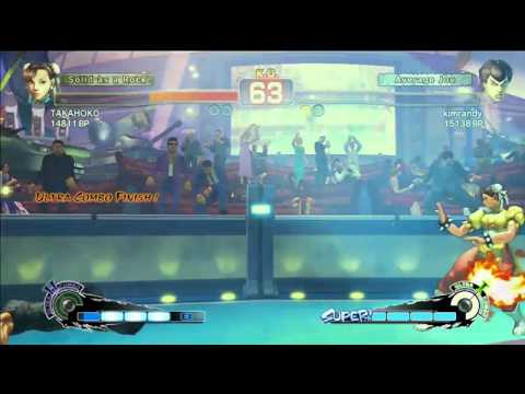 SSF4: TAKAHOKO (Chun-Li) VS kimrandy (Fei Long)