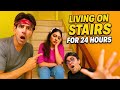 Living On Stairs For 24 Hours Rimorav Vlogs