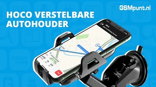 Hoco 360° Verstelbare Dashboard/Raam Telefoon Houder met Zuignap Zwart Houders