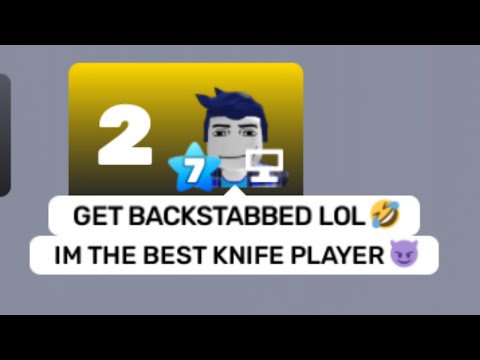 When your opponent is the "#1 knife player" in Rivals...