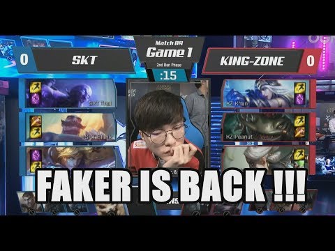 SKT (Faker Ryze) vs KZ (BDD Zoe) Game 1 Highlights - 2018 LCK Summer W8D3