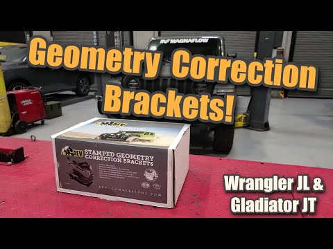 Wrangler Lift w/ Stock Control Arms & Better Performance - AEV Stamped Geometry Correction Brackets