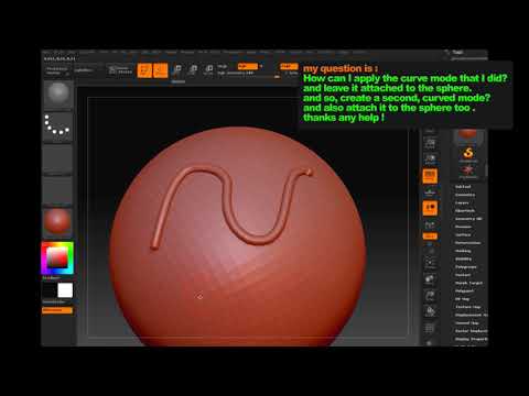 zbrush - apply curve mode