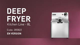 HENDI | Fritéza, objem 8 litrů, Kitchen Line,, 230V/3500W, 265x430x(H)350mm