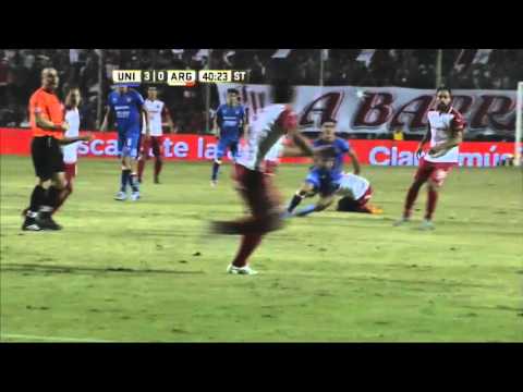 Gol de Riaño. Unión 3 - Argentinos 0. Fecha 14. Primera División 2016