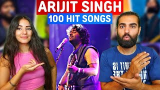 🇮🇳 I KNOW MOST OF THEM 😍 Reacting to Top 100 Songs Of ARIJIT SINGH (2011-2023) foreigners reaction!