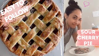 Cherry Pie with Canned Cherries | Sour Cherry Pie | Pie in 5