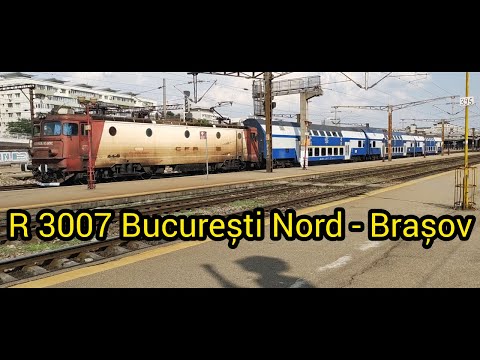 R 3007 București Nord Gr. A - Brașov în Gara de Nord pe o zi călduroasă de vară 12.07.2021