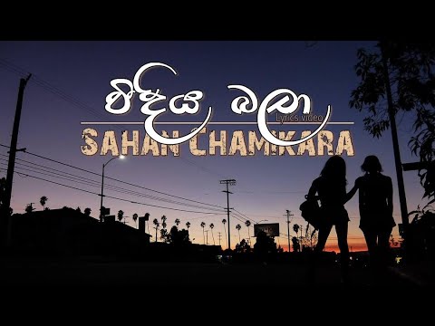 Weediya bala  වීදිය බලා (2019) - Sahan Chamikara | Lyrical video