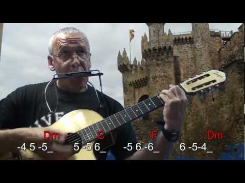 nº 010 O Son Do Ar (Luarna Lubre)armonica C + guitarra+flauta Mundharmonika