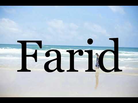 How To Pronounce Farid🌈🌈🌈🌈🌈🌈Pronunciation Of Farid