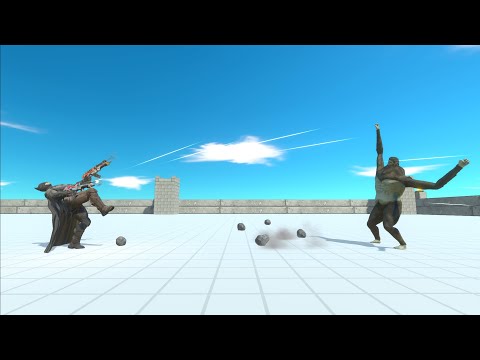 Superhero vs beast titan same size animal revolt battle simulator