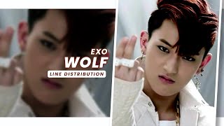 EXO • Wolf (狼与美女) (Chinese ver.)(Studio ver.) | Line Distribution