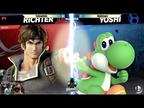 Winners Semis — Nightmare (Richter) vs YellowRello (Yoshi) — Basement Brawlers #26