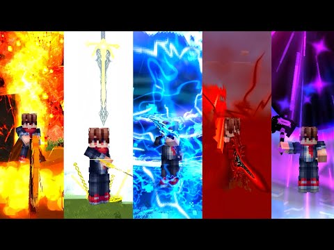 แอดออนอาวุธแฟนตาซี มีอาวุธให้เลือกเล่นเยอะมาก สามารถคราฟได้! RPG Elemental Weapon Addon Minecraft PE