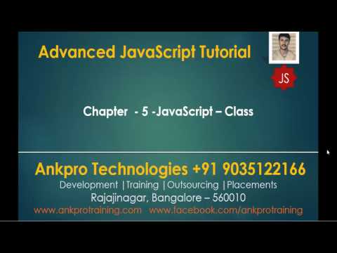 Advanced JavaScript Chapter 5 JavaScript Class
