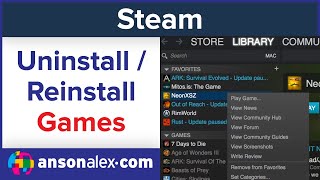 Steam - Uninstall / Reinstall Games