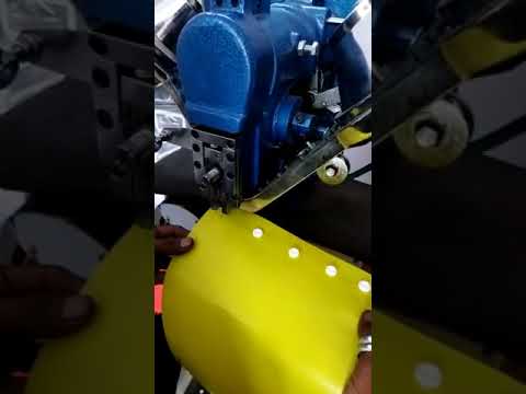 Two Head Snap Button Attaching Machine