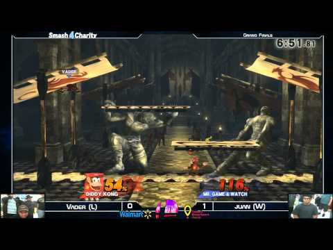 Smash 4 Charity Grand Finals: Juan (DiddyKong) vs Vader (G&W) 5/15/15