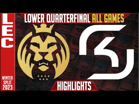 MAD vs SK Highlights ALL GAMES | LEC Winter 2023 Lower Quarter-Final | MAD Lions vs SK Gaming