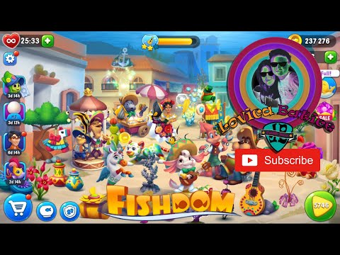 Fishdom Level 5741 - 5745 - Aquarium Mexican Fiesta - World Bon Voyage - Gameplay