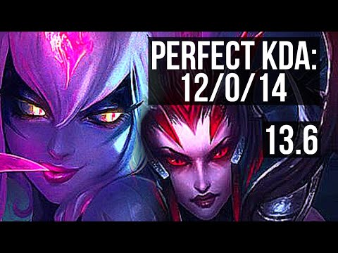EVELYNN vs ELISE (JNG) | 12/0/14, 70% winrate, Legendary | KR Grandmaster | 13.6