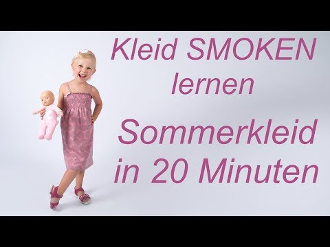 Smoken lernen Sommerkleid in 20 Minuten - ohne Schnittmuster