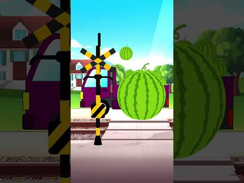 変な音がなるフルーツ踏切　#Shorts