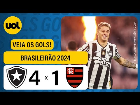 BOTAFOGO 4 X 1 FLAMENGO - BRASILEIRÃO 2024; VEJA OS GOLS