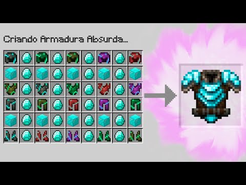 eu CRIEI a ARMADURA mais QUEBRADA do minecraft