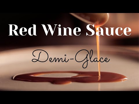 red wine sauce / Demi-Glace - from chicken leftovers