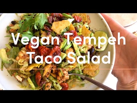 VEGAN Tempeh Taco Salad