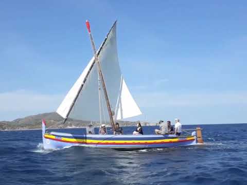 Navigation sur l'Albada en baie de Banyuls