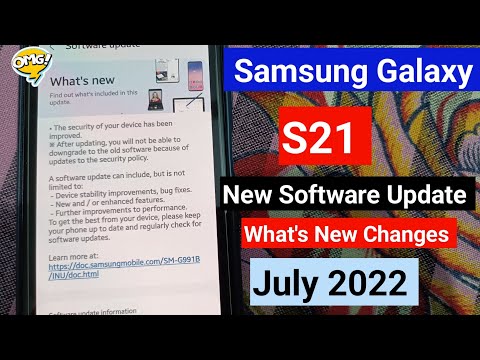 Samsung Galaxy S21 New Update July 2022 | What's New changes | Samsung S21 New Update