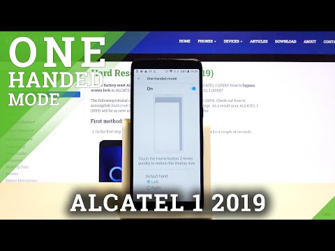 How to Enter One-Handed Mode in Alcatel 1 2019 – Shrink Screen