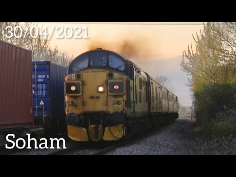 37099 + 37175 Roar Past Soham LC With Half An Ilkley 30/04/2021.